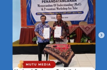 Menjawab Tantangan Dunia Kerja yang Semakin Kompetetif, SMK MUTU Gresik Menggandeng DPD APITU JATIM Untuk Penandatanganan MoU